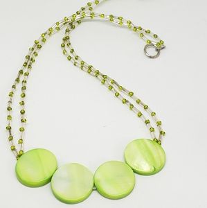 Handmade necklace, beaded necklace, shell necklace